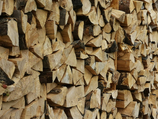 Large stack of kiln dried firewood